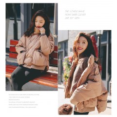 新款韓版棉服女港風東大門冬寬松學生面包服百搭棉襖