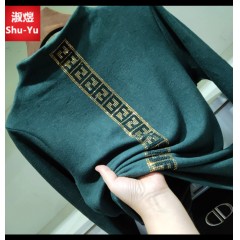 常規(guī)/加絨打底衫女秋冬季新款韓版半高領修身洋氣磨毛長袖T恤女