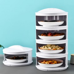 餐桌剩菜收納盒家用蓋菜神器多層可折疊防蒼蠅保溫保鮮防塵菜罩子