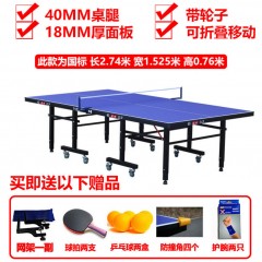 乒乓球桌家用室內標準可折疊兵乓球桌乒乓桌專業(yè)乒乓球臺案子