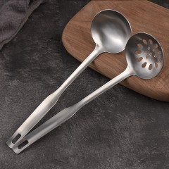 鍋鏟炒菜鏟子廚房廚具套裝不銹鋼家用湯勺大號勺子喝湯漏勺過濾網