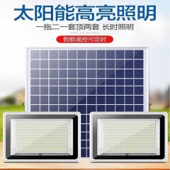 太陽能燈家用戶外庭院燈led超亮防水投光燈室內外新農村照明路燈