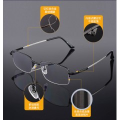 老花鏡男遠(yuǎn)近兩用內(nèi)漸進(jìn)多焦點老花眼鏡智能變焦防藍(lán)光遠(yuǎn)視鏡女輕