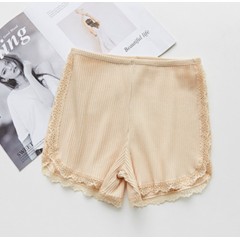 純棉安全褲女夏蕾絲花邊防走光打底短褲大碼保險(xiǎn)褲薄款外穿