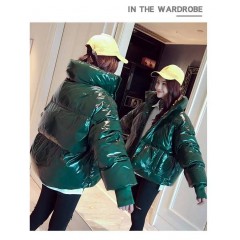 2019新款棉服女短款冬季外套韓版寬松學生棉襖面包服加厚亮面棉衣