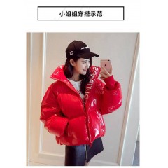 2019新款棉服女短款冬季外套韓版寬松學生棉襖面包服加厚亮面棉衣