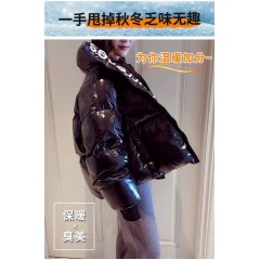 2019新款棉服女短款冬季外套韓版寬松學生棉襖面包服加厚亮面棉衣