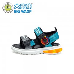 兒童涼鞋夏季透氣女寶寶鞋子厚底防掉跟學(xué)步鞋軟底機能鞋潮