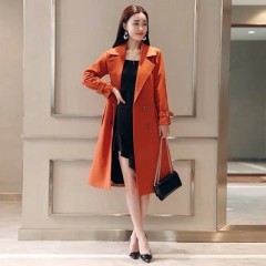 秋裝新款風(fēng)衣女中長(zhǎng)款端莊大氣顯瘦大碼春秋韓版寬松過膝外套