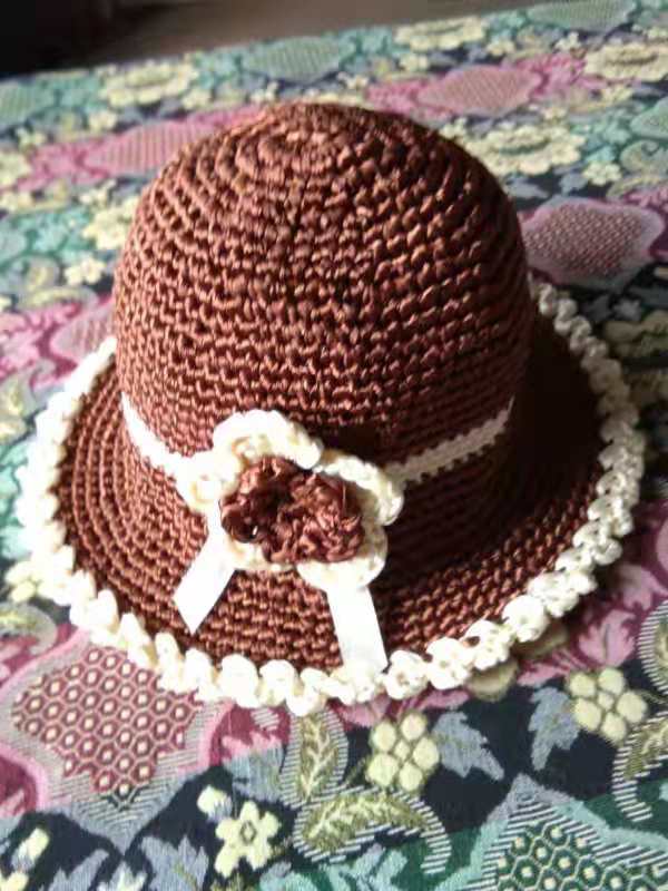 農(nóng)民自產(chǎn)自銷 手工 編織 帽子 純手工編織 遮陽(yáng)帽