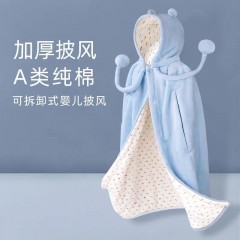 嬰兒披風秋冬加厚兒童斗篷男女寶寶新生嬰幼兒外出防風保暖外套